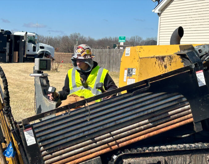 B&B OPERATIONS WORKING A DIRECTIONAL DRILLING MACHINE