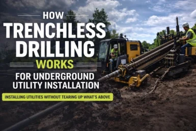 how trenchless drilling works for underground utility installation
