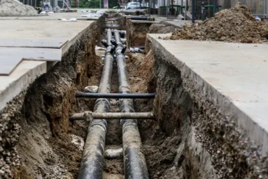 Heavy site construction services for commercial properties Bloomington, IL Directional Drilling in Champaign IL