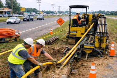 trenchless drilling installation Central Illinois underground utility installation drilling Directional Drilling in Galesburg IL Directional Drilling in Bettendorf IA